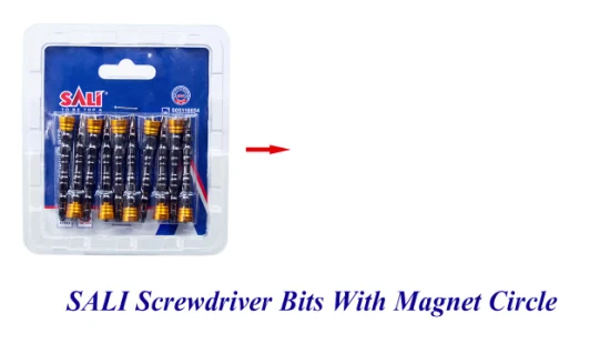 Sali 1/4′ ′ 65mm S2+Aluminium Screwdriver Bits with Magnet Circle